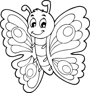 #Naklejka na ścianę dla dzieci Motyl 37