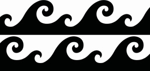 #Naklejki na ścianę Fale 21