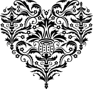 #Naklejka ścienna Serce 30