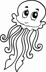 #Naklejka na ścianę dla dzieci Ośmiornica 80