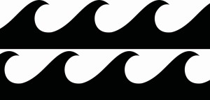 #Naklejki na ścianę Fale 20