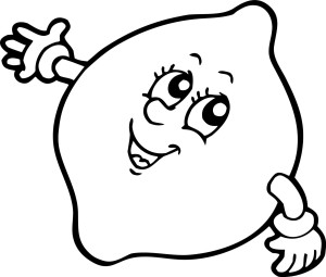 #Naklejka ścienna dla dzieci Cytryna 86