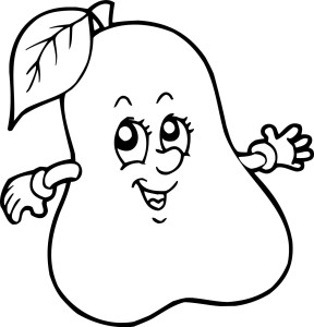 #Naklejka na ścianę dla dzieci Gruszka 88