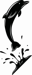 #Naklejka ścienna Delfin 54