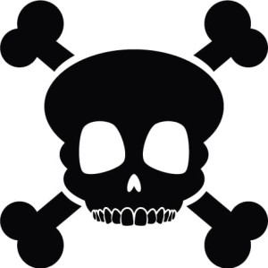 #Naklejka na auto Czaszka 11