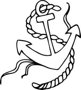 #Naklejka ścienna Kotwica 67