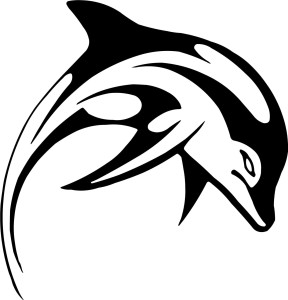 #Naklejka ścienna Delfin 24