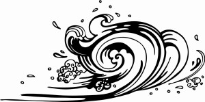 #Naklejka ścienna Fala 1