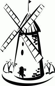 #Naklejka ścienna Wiatrak 3