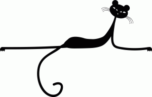 #Naklejka na ścianę Kot 61