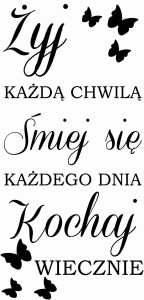 #Naklejka z napisem na ścianę 202