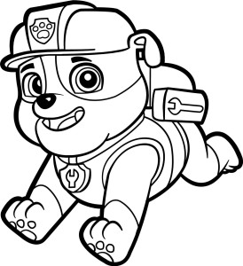 #Naklejka ścienna dla dzieci Rubble 24