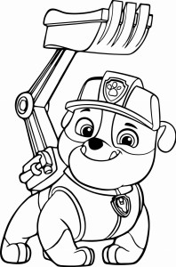 #Naklejka ścienna Rubble Psi Patrol 25