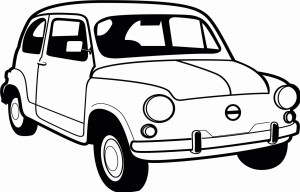 Naklejka na ścianę Fiat 47