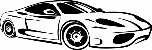 Naklejka ścienna supersamochód – ozdoba sportowa dla miłośnika motoryzacji