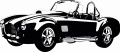 Naklejka ścienna roadster – sportowy klasyk retro w pełnym blasku