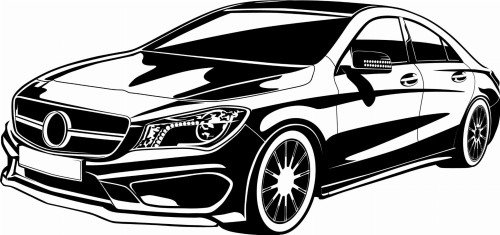 Naklejka ścienna samochód premium – elegancja i precyzja w czystej formie