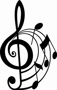 #Naklejka ścienna Klucz wiolinowy 3