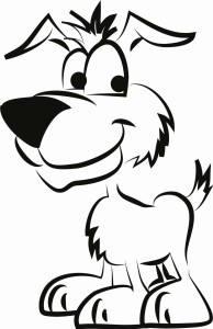 #Naklejka ścienna dla dzieci Pies 22