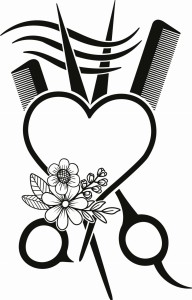 #Naklejka na ścianę do salonu fryzjerskiego 3