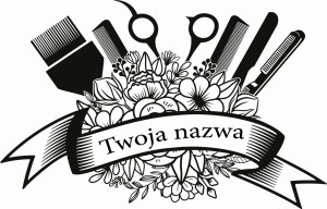 #Naklejka na ścianę do salonu fryzjerskiego 5