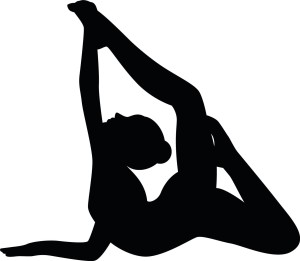 #Naklejka ścienna Gimnastyczka 1