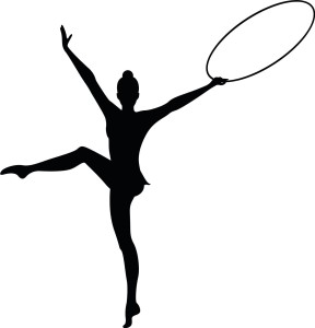 #Naklejka ścienna Gimnastyczka 2