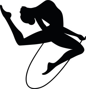 #Naklejka ścienna Gimnastyczka 3