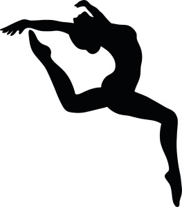 #Naklejka ścienna Gimnastyczka 4