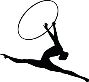 #Naklejka ścienna Gimnastyczka 5