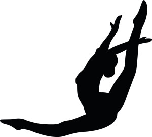 #Naklejka ścienna Gimnastyczka 6