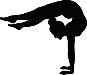 #Naklejka ścienna Gimnastyczka 7