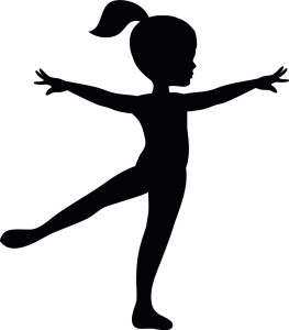 #Naklejka ścienna Gimnastyczka 8