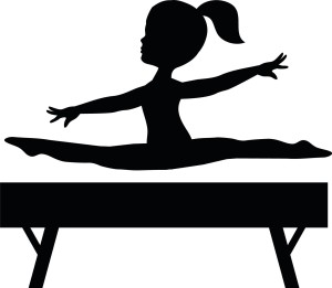 #Naklejka ścienna Gimnastyczka 9