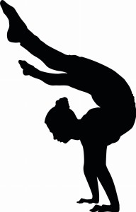 #Naklejka ścienna Gimnastyczka 1