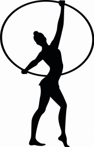 #Naklejka ścienna Gimnastyczka 2