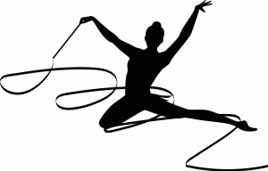 #Naklejka ścienna Gimnastyczka 5