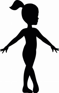 #Naklejka ścienna Gimnastyczka 6