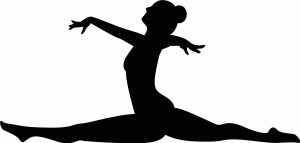 #Naklejka ścienna Gimnastyczka 1