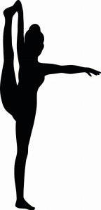 #Naklejka ścienna Gimnastyczka 2