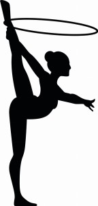 #Naklejka ścienna Gimnastyczka 3