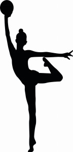 #Naklejka ścienna Gimnastyczka 5