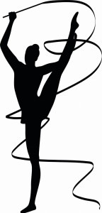 #Naklejka ścienna Gimnastyczka 6