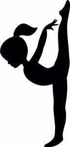 #Naklejka ścienna Gimnastyczka 7