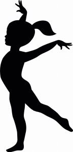 #Naklejka ścienna Gimnastyczka 8