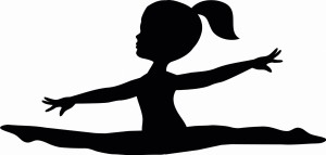 #Naklejka ścienna Gimnastyczka 9