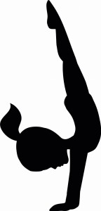 #Naklejka ścienna Gimnastyczka 10