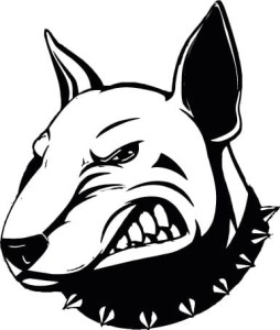 #Naklejka na auto BULTERIER 109