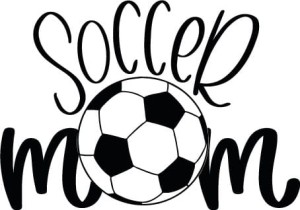 #Naklejka na auto SOCCER MOM 125