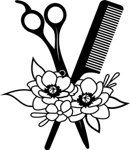 #Naklejka na ścianę do salonu fryzjerskiego 25